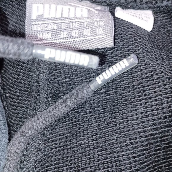 Puma Black and White Sweatpants Comfortable Joggers - Picture 4 of 9